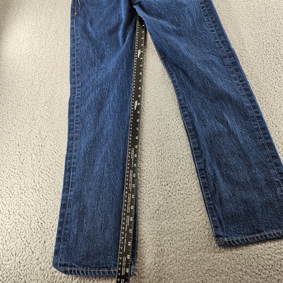 Levis Jeans Mens 32x32 Blue 501 Denim Button Fly Straight Leg - Picture 10 of 16